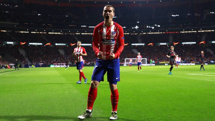 Griezmann celebra un gol 