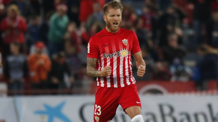 Morcillo, jugador del Almería.