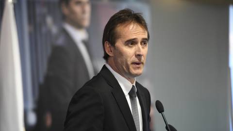 Lopetegui, en su presentación con el Real Madrid.