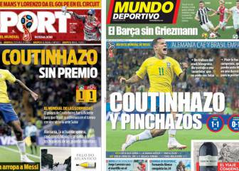 La prensa de Barcelona presume de Coutinho