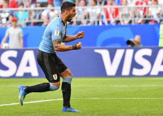 Uruguay vence a Rusia y es el líder del grupo A