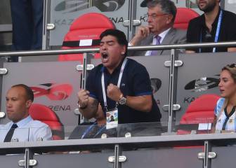 Así vivió Maradona la eliminación de Argentina