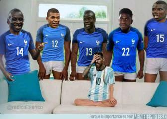 Los mejores memes del Francia-Argentina