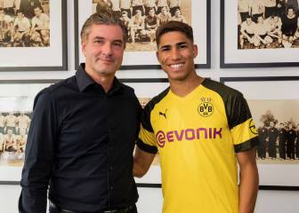 Achraf Hakimi begins two-year loan at Borussia Dortmund