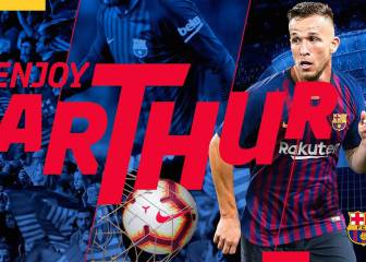 En directo, desde el Camp Nou, presentación de Arthur Melo