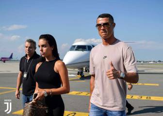 Cristiano Ronaldo arrives in Turin