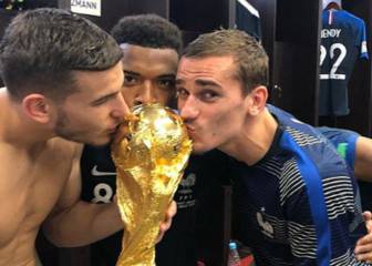 Griezmann y Lucas, los primeros atléticos campeones del mundo