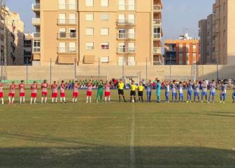 El Almería golea al Águilas en su habitual bolo en El Rubial