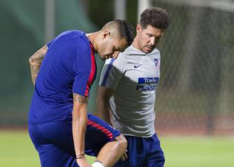 Vitolo se incorporó e hizo una parte del entrenamiento
