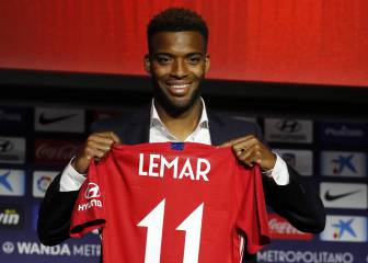 La presentación de Lemar, nuevo fichaje del Atlético, en imágenes