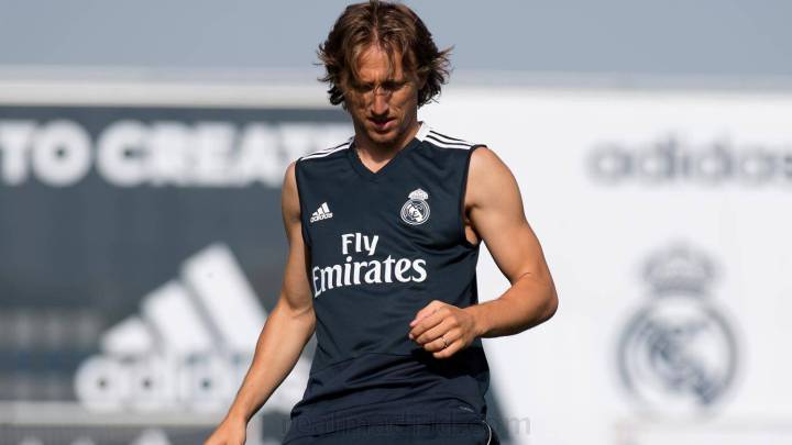 Modric back training while waiting for Florentino to return
