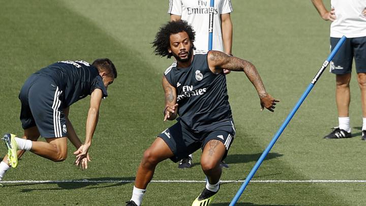 Marcelo en un entrenamiento. 