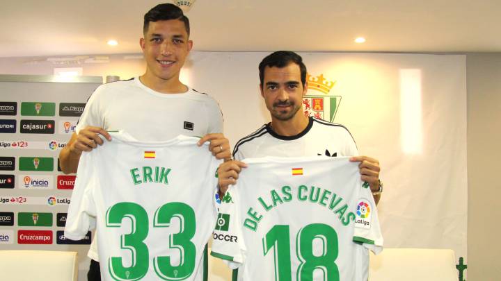 Erik Expósito y Miguel De Las Cuevas, presentados como nuevos jugadores del Córdoba.