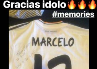 Durmisi muestra con orgullo el regalo de su ídolo Marcelo