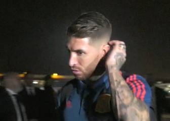 Los triste llegada de los jugadores españoles a Madrid