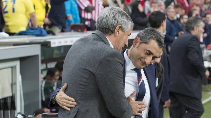Setién: "Lo del Barça me halaga, pero tiene un gran entrenador"