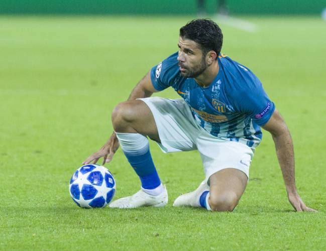 Diego Costa, jugador del Atlético de Madrid, en el partido de Champions contra el Dortmund.