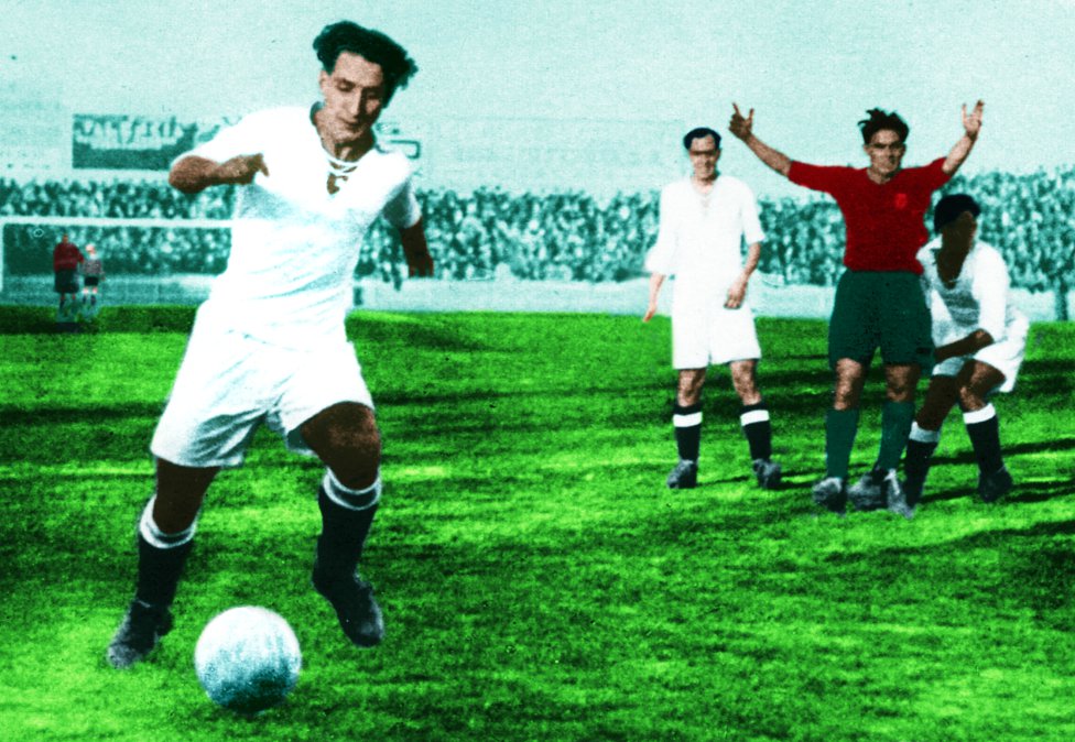Jaime Lazcano jugador del Real Madrid en los años treinta