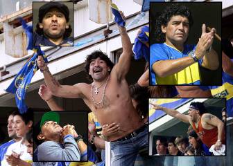 Maradona loses it watching Boca at La Bombonera