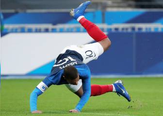 La lesión de Mbappé en imágenes