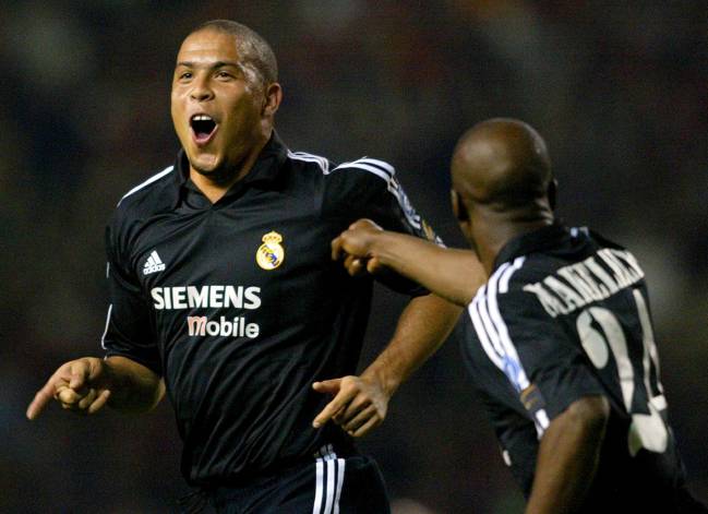 Ronaldo Nazário aquella noche de 2003, en Old Trafford.