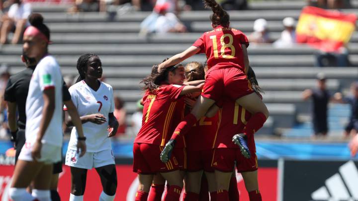 España goleó a Canadá y se mete en cuartos del Mundial Sub-17.
