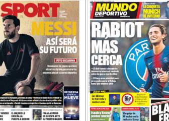 The futures of Messi and Rabiot take the Catalan front pages