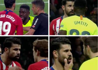 Atlético striker Costa rages at Griezmann over Umtiti