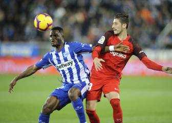 El Sevilla se deja el liderato en Vitoria ante un rocoso Alavés