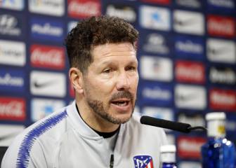 Simeone: “¿Mercado? En estos momentos no hemos hablado con el club”