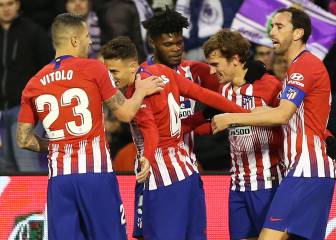 Griezmann le da una sufrida victoria al Atleti en Valladolid