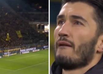El emotivo homenaje de la afición del Dortmund a Sahin