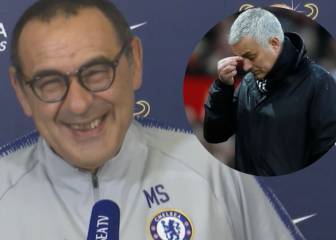 Sarri's Mourinho joke draws laugh journalists
