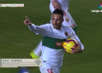 Elche y Almería reparten goles y puntos