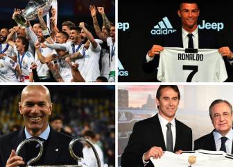 Luces y sombras blancas: los 12 momentos del Real Madrid en 2018