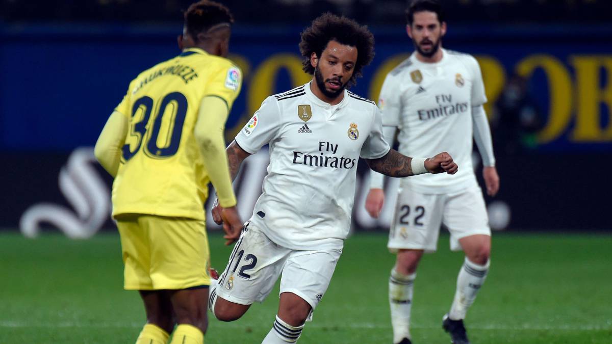 Marcelo e Isco, ante el Villarreal.