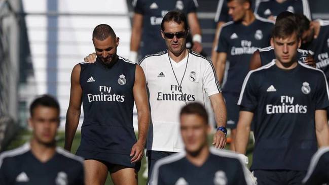 Julen Lopetegui mostró absoluta confianza en Karim Benzema. De hecho, le colocó en el once titular en sus diez primeros partidos en el cargo.