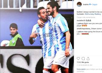 Brahim era recogepelotas cuando Isco jugaba en el Málaga