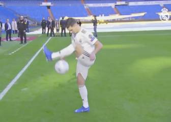 Brahim shows off repertoire of flicks and tricks in Madrid unveiling