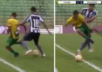 No toleró el caño y esta fue su reacción: ojo a la patada