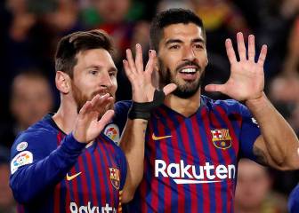 Suárez se cuela en la fiesta de los 400 goles de Messi