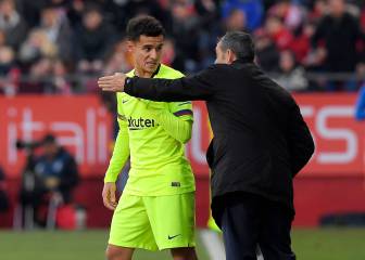 Valverde mima a Coutinho: 