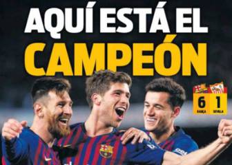 Celebración mediática a la remontada culé