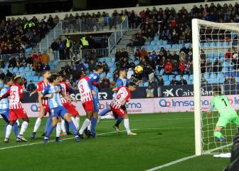 Rioja desarbola al Málaga en el descuento y rasca un empate