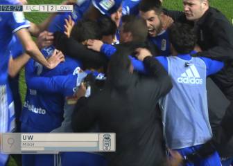 El Oviedo se mete en playoff sobre la bocina en Elche