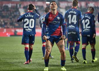 El Huesca enlaza su segunda victoria ante un Girona que roza los puestos de descenso