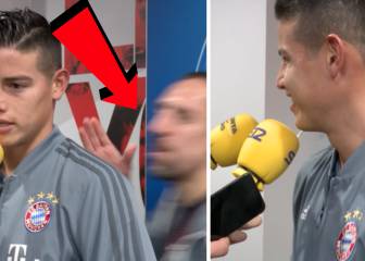 Ribery se cuela en las radios y deja este mensaje en perfecto español: James no aguantó la risa