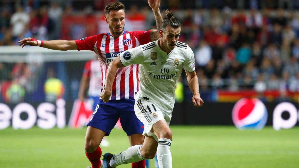 Saúl y Bale, en la Supercopa de Europa.