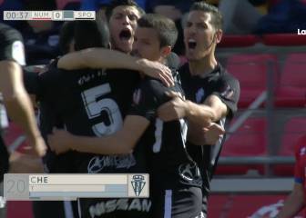 El Sporting rompe con su mala racha y supera al Numancia