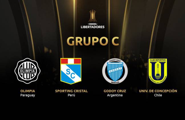 GRUPO C: Olimpia, Cristal, Godoy Cruz y U de Concepción